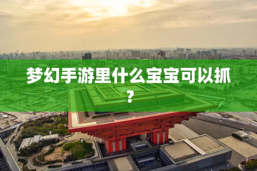 梦幻手游里什么宝宝可以抓？