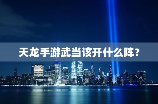 天龙手游武当该开什么阵？