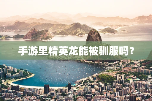 手游里精英龙能被驯服吗？