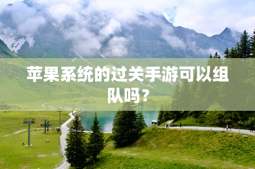 苹果系统的过关手游可以组队吗？