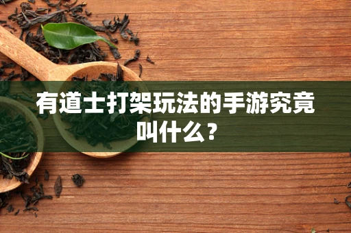 有道士打架玩法的手游究竟叫什么？