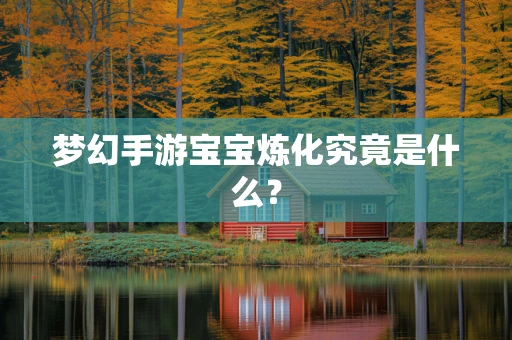 梦幻手游宝宝炼化究竟是什么？