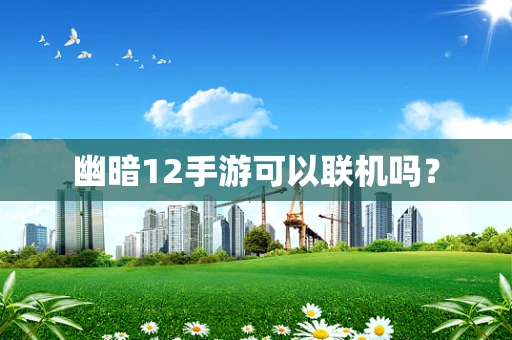 幽暗12手游可以联机吗？