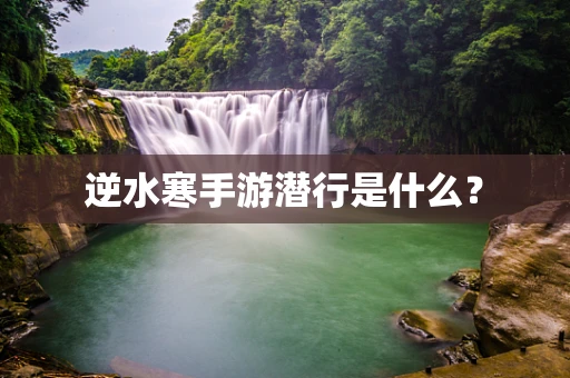 逆水寒手游潜行是什么？