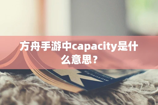 方舟手游中capacity是什么意思？