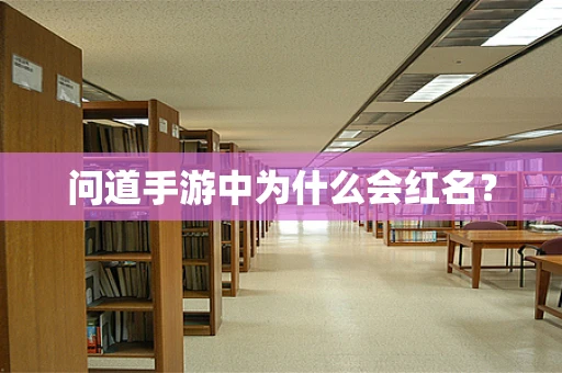问道手游中为什么会红名？