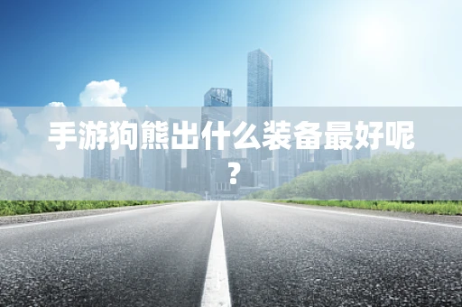 手游狗熊出什么装备最好呢？