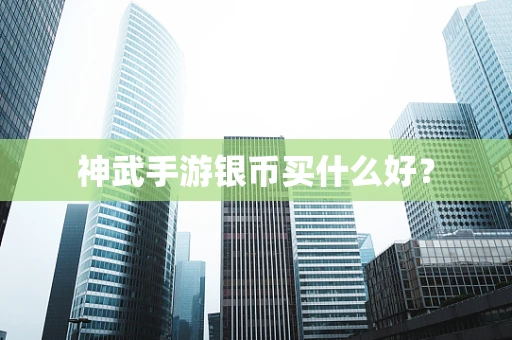 神武手游银币买什么好？