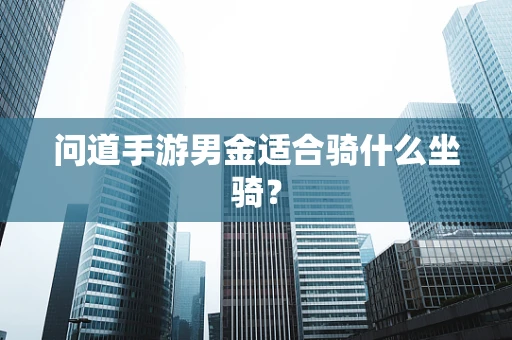 问道手游男金适合骑什么坐骑？