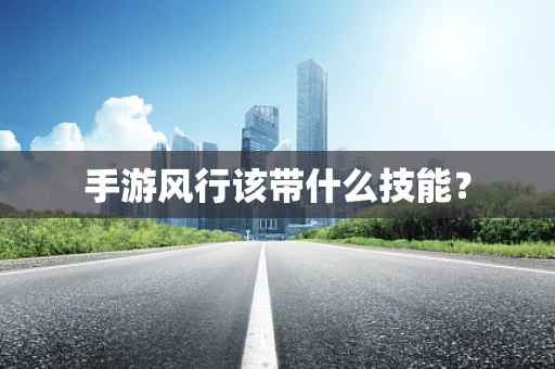 手游风行该带什么技能？