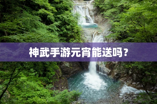 神武手游元宵能送吗？