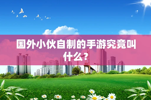 国外小伙自制的手游究竟叫什么？
