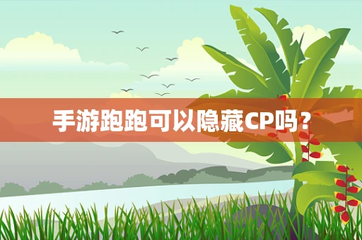 手游跑跑可以隐藏CP吗？