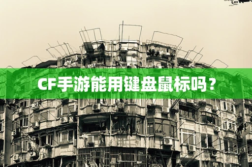CF手游能用键盘鼠标吗？