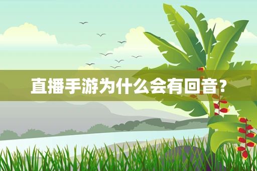 直播手游为什么会有回音？