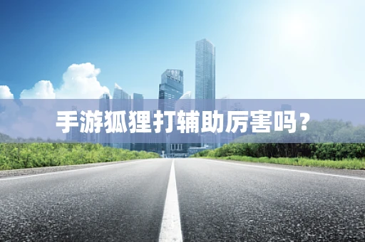 手游狐狸打辅助厉害吗？
